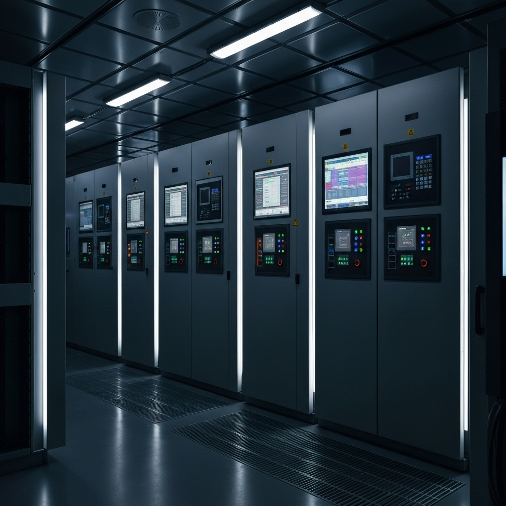 Industrial electrical control room